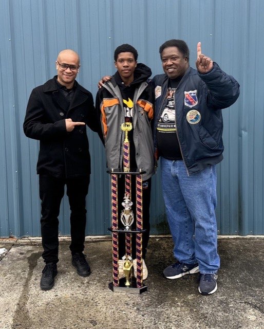 Coach and student karting champs